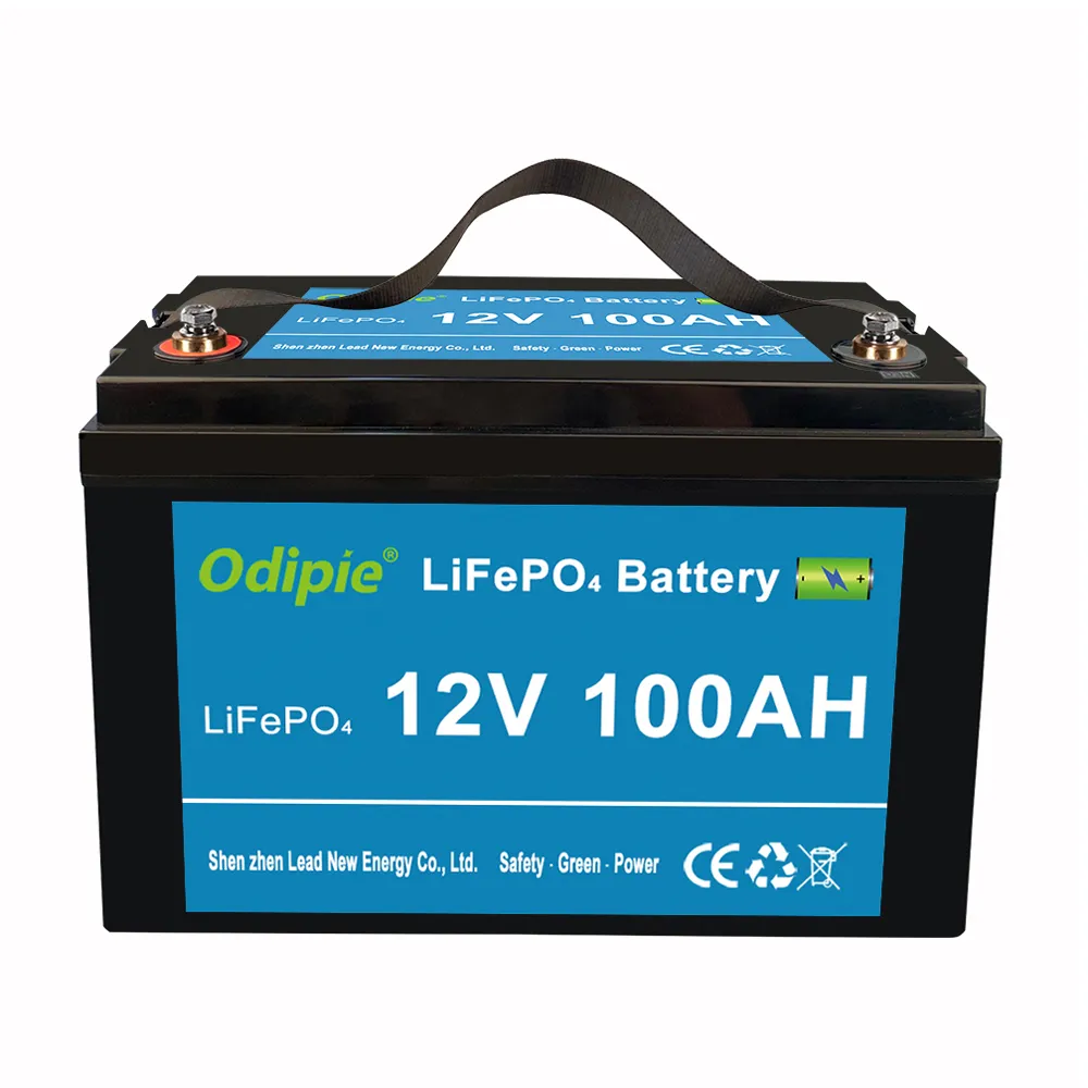 Presa di fabbrica Batteria personalizzata 12V 100Ah 200Ah 300Ah Lifepo4 Batteria al litio ferro fosfato per sistema di accumulo di energia solare domestico RV