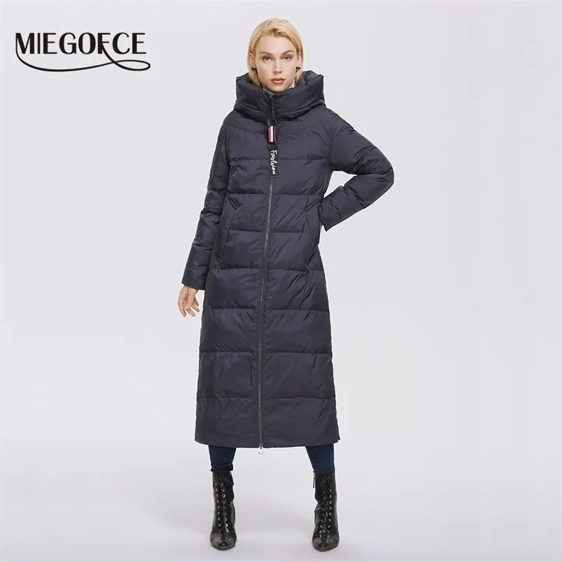 MIEGOFCE Winter Women Outwear Parka Super Long Warm And Windproof Zipper Cotton Coat Winter Jackets Manteau Femme D21679 211221