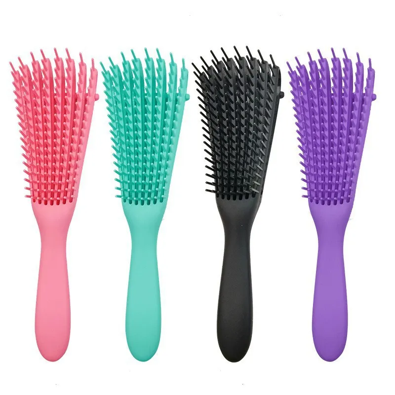 Brosse démêlante Brosses démêlantes pour cheveux naturels Afro America 3a à 4c Kinky Wavy, Curly, Coily Hair, Démêler facilement humide/sec