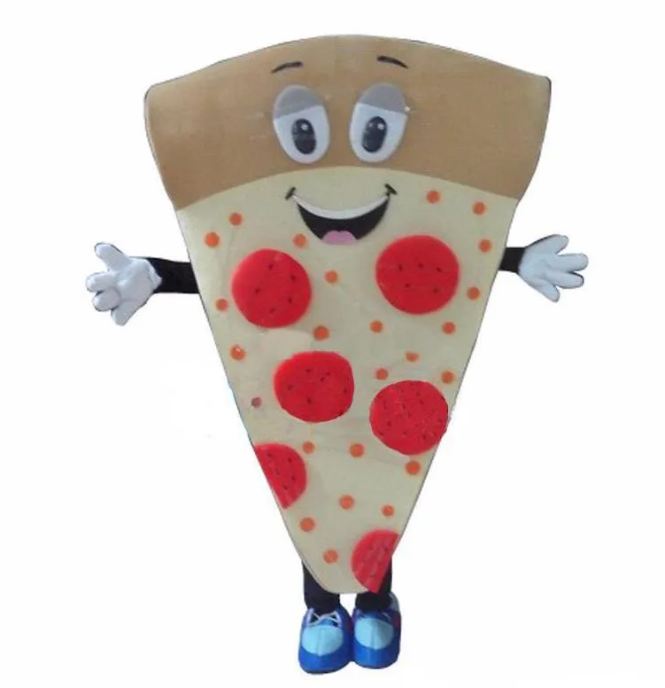 Hög kvalitet pizza maskot kostym halloween jul fancy party klänning utsökt mat tecknad tecken kostym karneval unisex vuxna outfit