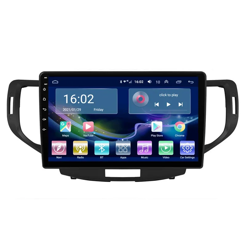 車のラジオビデオマルチメディアDVDプレーヤーミラーリンクOBD2 BT WiFi for Honda Accord 2008-2013 2-DIN Android