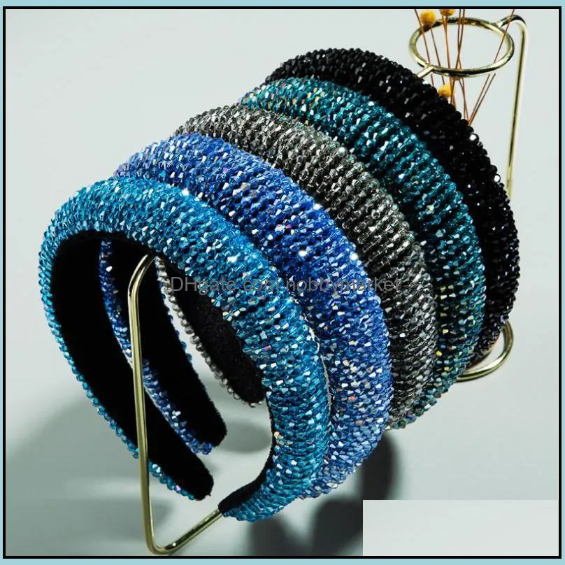 Bandanas halsdukar wraps hattar, handskar mode aessories sälja vadderade fl-rhinestones huvudband av hög kvalitet Italien designer kristall hårband