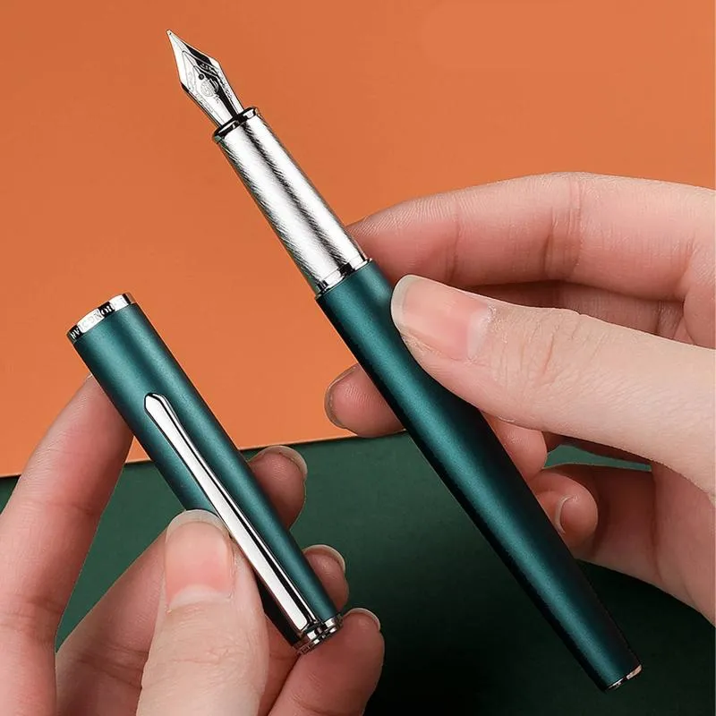 Wholesale Pocket Fountain Pen Green Hongdian 920C Iridium EF F NIB