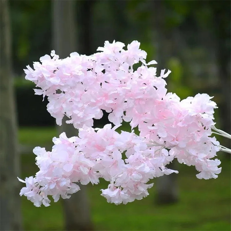 Silk Gypsophila Artificial Flowers for Decoration Home Plastic Stem Bride Wedding Bouquet Mariage Cherry Blossom Fake Flower DIY