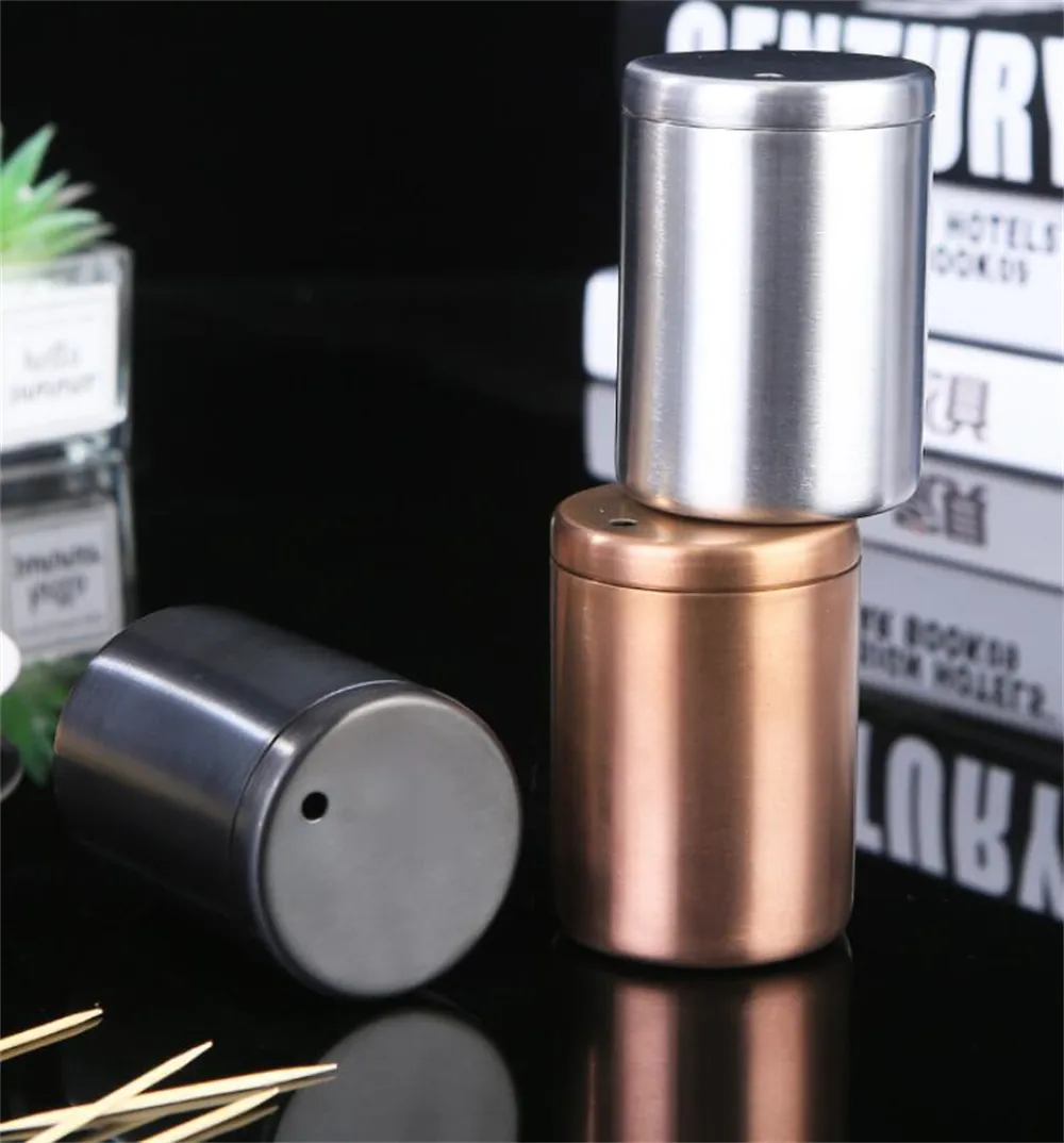 Wholesale Stainless Steel Metal Toothpick Dispenser Tooth Pick