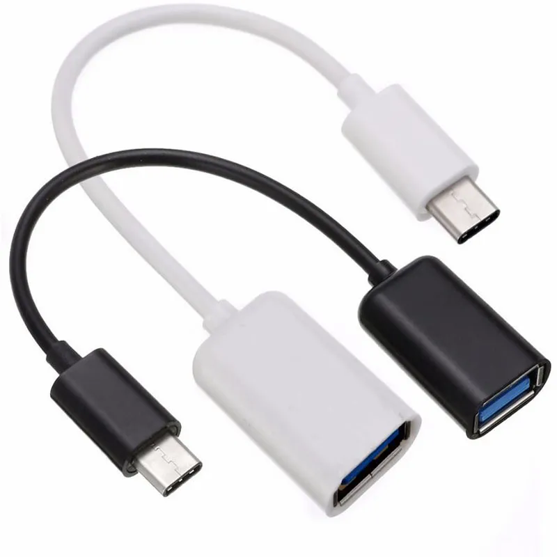 Typ-C till USB 3.0 Kvinnlig OTG-kabeladapter Typ C Data Cord Connector för MacBook Max Xiaomi