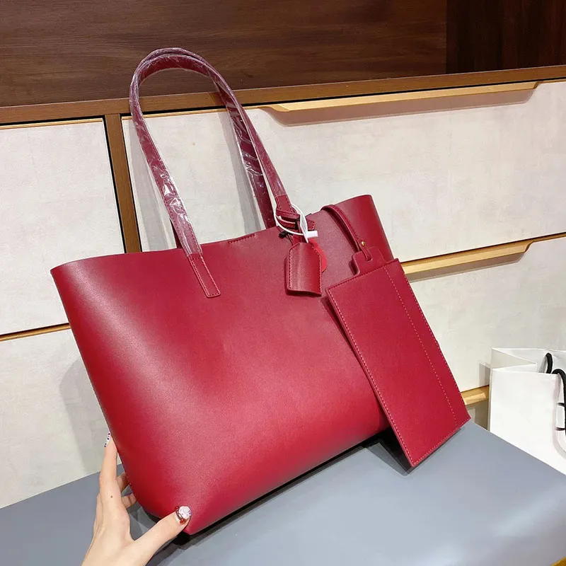 2021 female designer handbags top leather black shopping shoulder bags large capacity luxurious totes bag special sale high quality women wallet