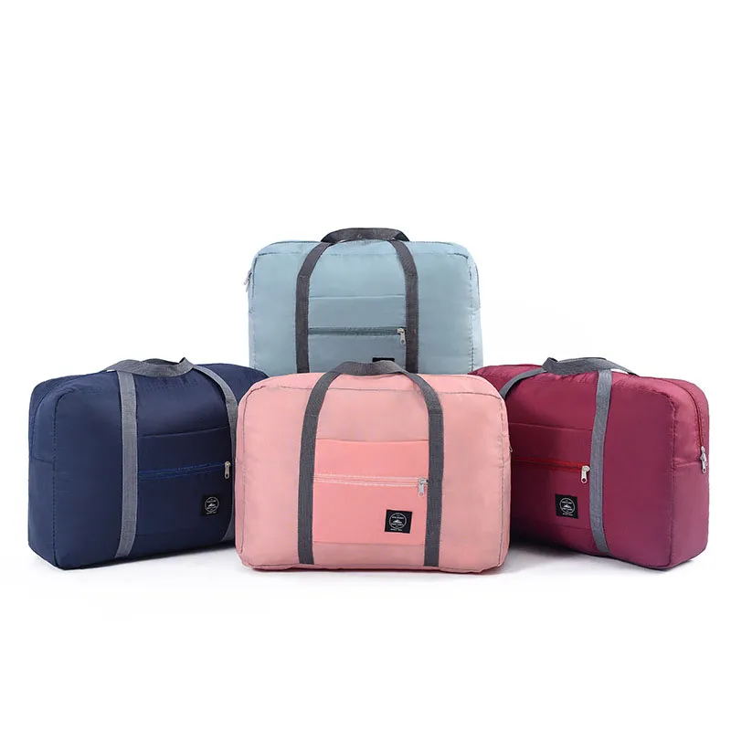التسوق حمل حقيبة الكتف للرجال والنساء المنظم الموسع الأمتعة حقيبة سفر القماش الخشن السفر