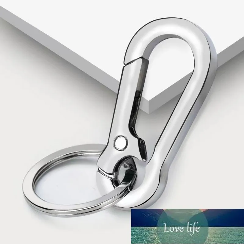 Men Stainless Steel Gourd Buckle Keychain Waist Belt Clip Anti-lost Buckle Hanging Classic Fashion Key Ring Car Decoration Gift Factory price expert design Quality