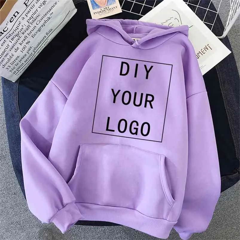 DIY Seu Hoodie Aceite Customzed Imprimir Qualquer Estilo Unisex Estudante Com Capuz Casual Suéter Harajuku Homens Oversized Streetwear 210728