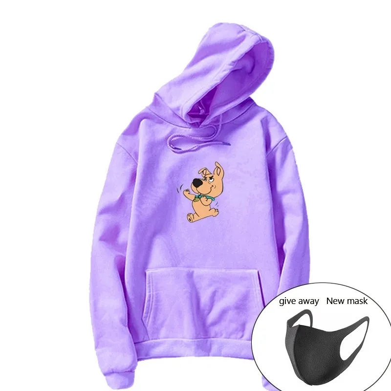 Scrappy Doo Hoodie voller Ärmel niedlichen Hund Druck Sweatshirt Kawaii Hoodie weiblich Kung Scrappy Dappy Doo Sudaderas Mujer 201127