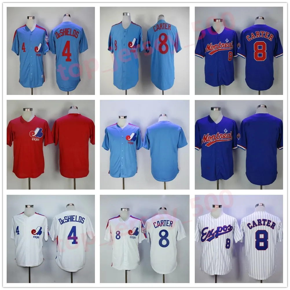 Mężczyźni Kobiety Koszulka młodzieżowa Custom Montreal Expos dowolna nazwa numer 8 Gary Carter 45 Pedro Martinez Retro Vintage męska 34 BryceHarper 27 Vladimir Guer