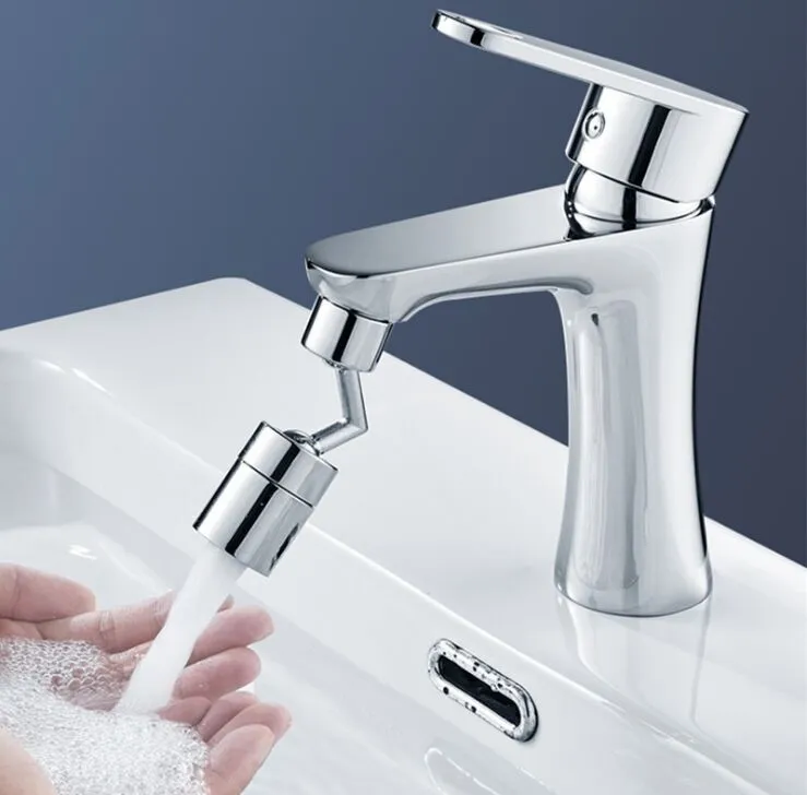 720 grader Universal Splash Filter Kaucet Spray Head Wash Basint Extender Adapter Kök Tap Vattenbesparande munstycksspruta