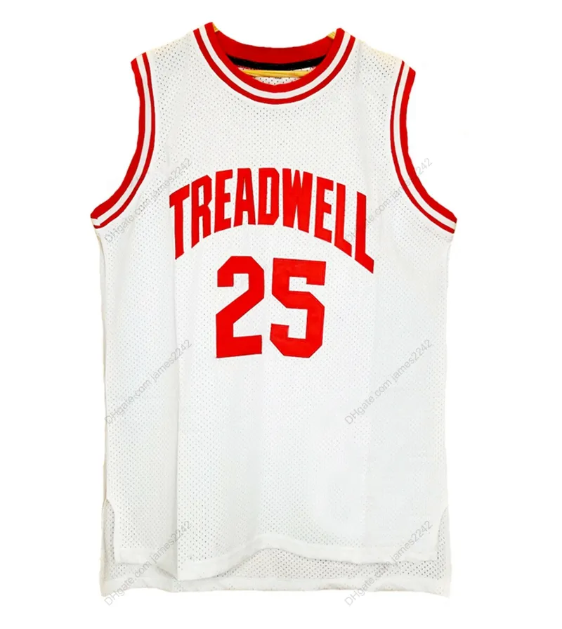 Özel Retro Penny Harableway # 25 Liseli Basketbol Forması Dikişli Beyaz Boyutu S-4XL Herhangi bir isim ve sayı En kaliteli formalar