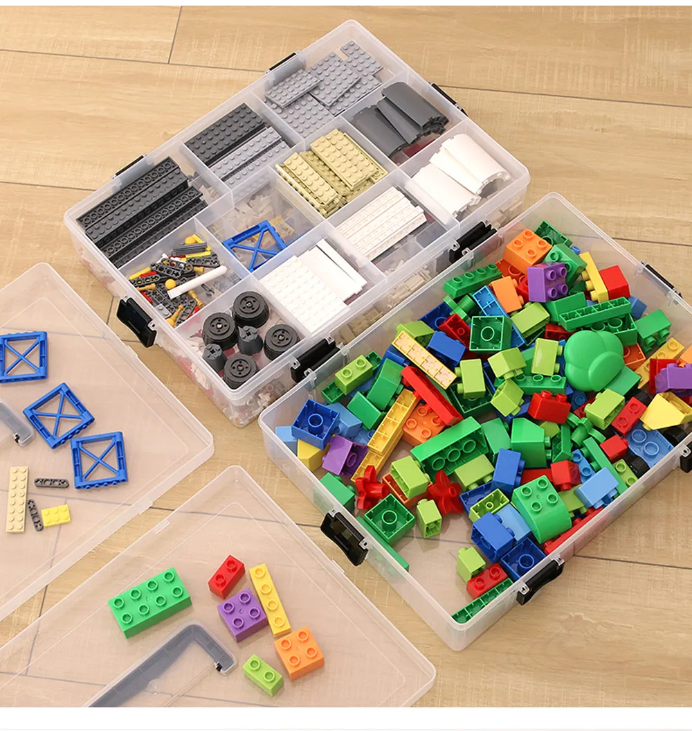 Multi Layer Building Blocks Lego Toys Large Capacity Kids Storage Case  Clear Plastic Organizer Box Dispenser Space Saving Box 210315 From Kong08,  $45.52