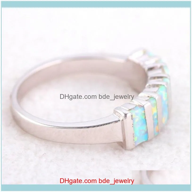 Wedding Rings Fashion Glamour Romantic Opal Men`s Women`s Holiday Gift Ring Boutique Jewelry Wholesale