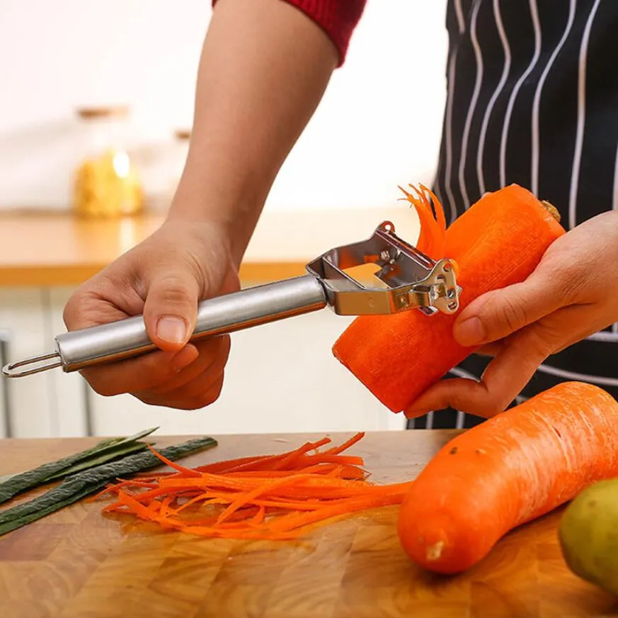 Acheter Accessoires de cuisine Outils de cuisine Éplucheur en acier  inoxydable Éplucheur de légumes Râpe à double rabotage