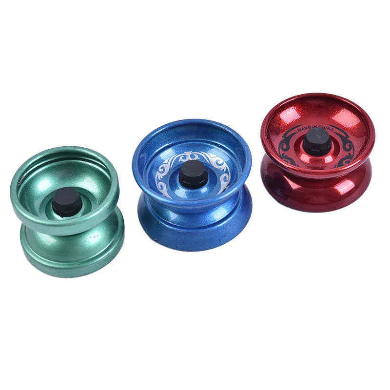 YoYo profesional de aleación de aluminio, rodamiento de bolas YoYo, juguete interesante para principiantes, adultos y niños, juguete clásico G1125, 1 ud.