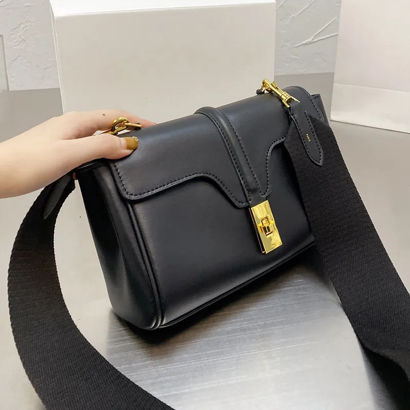Black Genuine Leather Crossbody Bag For Women Small Soft Shoulder Handbag With Lock Closure Vintage Fashion Design From Luxuryclub1 90.03 DHgate.Com