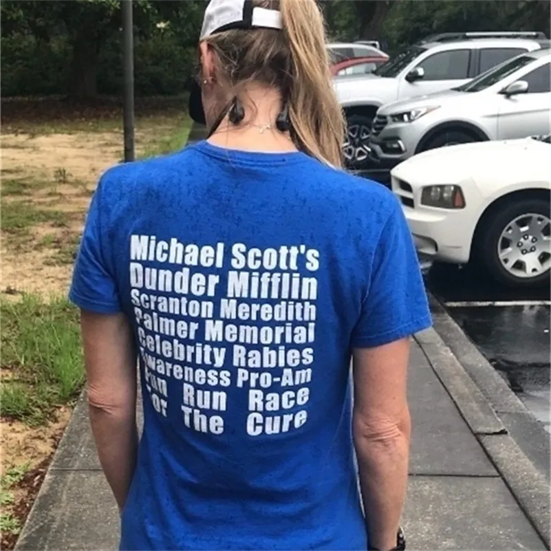 HAHAYULE JBH Michael Scott Fun Run T Shirt Unisex The Office TV