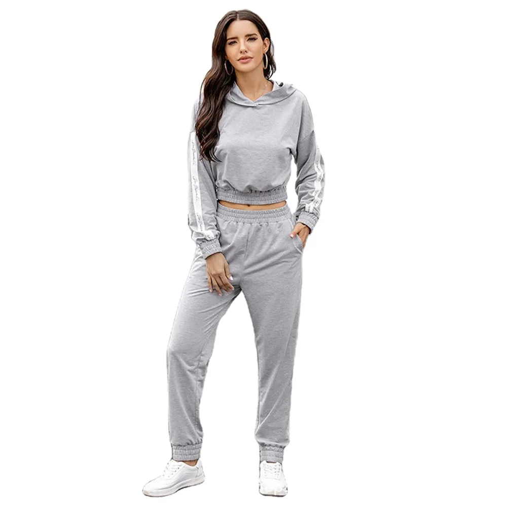 Kvinnors träningsdräkter Kvinnor Tracksuits Two Piece Set Sport Casual Outfit Fall Clothes for Women 2 Pieces Set Short Hoodies Sweatshirt and Pants Suits Z230726