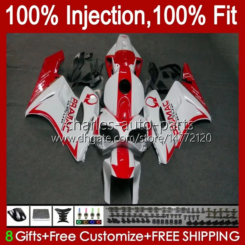 Injectie Mold OEM voor Honda Backings CBR 1000 CBR1000 RR CC CBR1000RR 04 05 Carrosserie 52NO.80 CBR 1000RR 1000CC 2004 2005 CBR-1000 2004-2005 FUNING KIT PRAMAC Rood