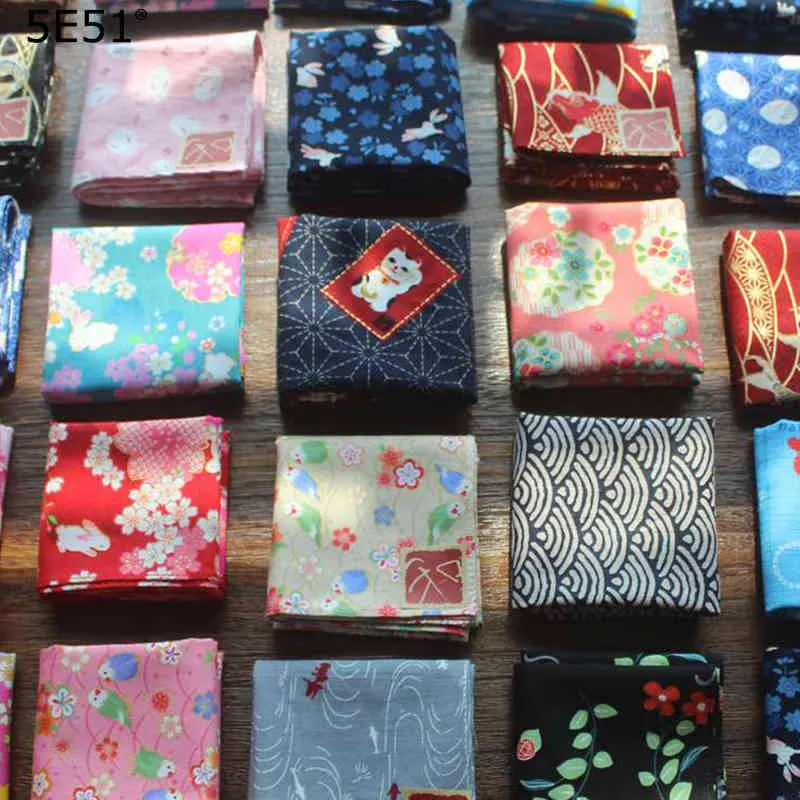 Women Men Children handkerchief furoshiki cotton 100%/printed 35cm/Many uses