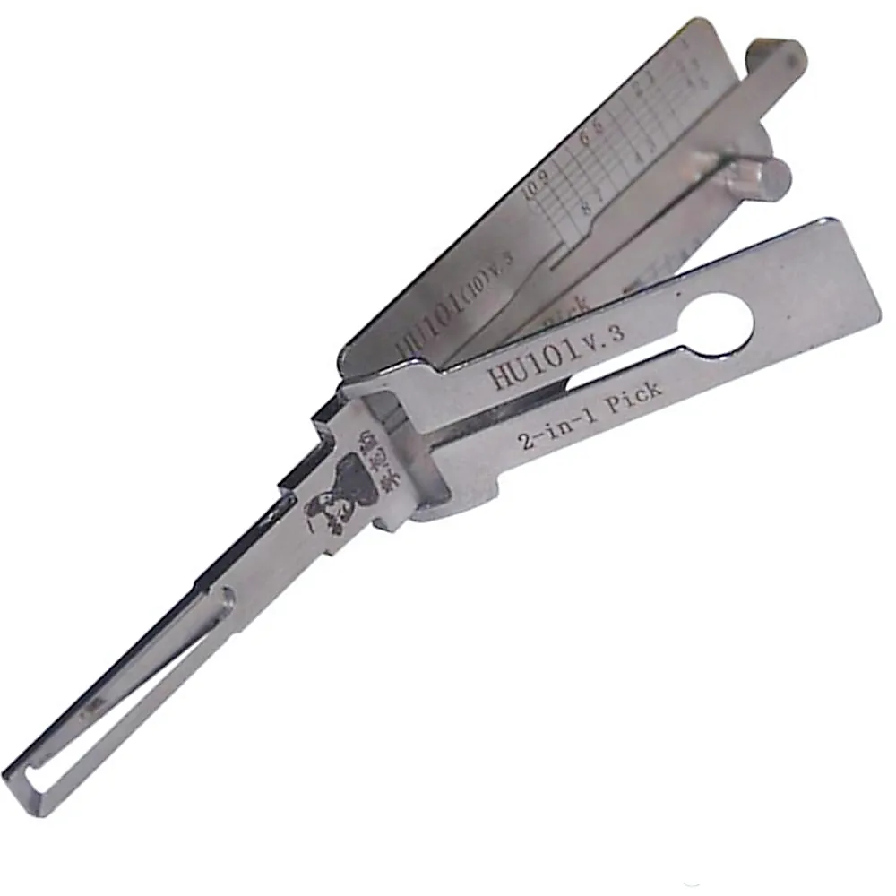 Lishi HU101 2 In 1 Car Door Lock Pick And Decoder Unlock Factory FORD