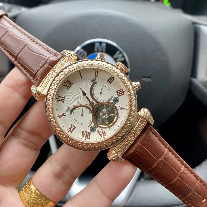 Designer leather watches deals