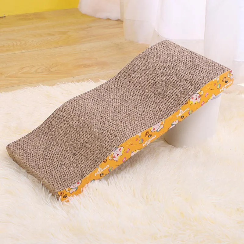 Cat Supplies Thickened high-Cat Furniture & Scratchers)density corrugated paper cat scratching board scratch-resistant claw wavy