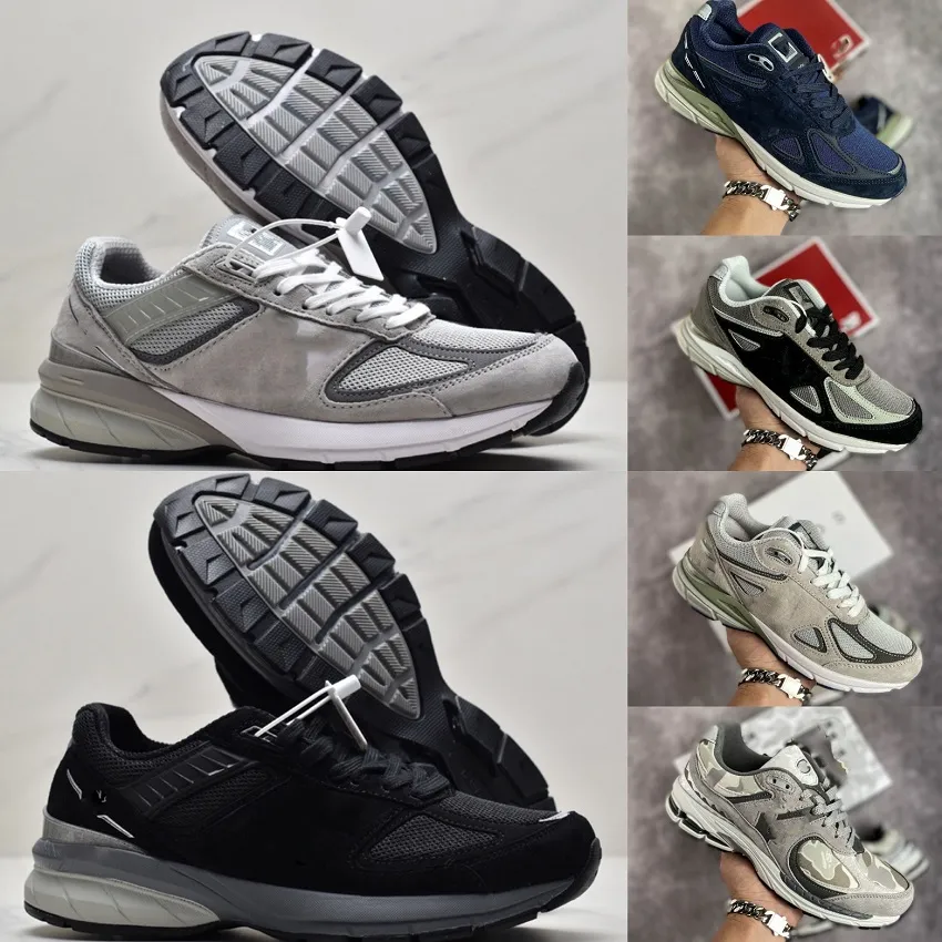 Elbise Ayakkabı M990V5 Erkekler Için Sneaker 990 V5 990 V4 990 V4 V5 Sneakers Erkek Koşu Kadınlar Yansıtıcı Spor Ayakkabı Eğitmenler Adam Eğitim Atletik Chaussures Siyah Gri