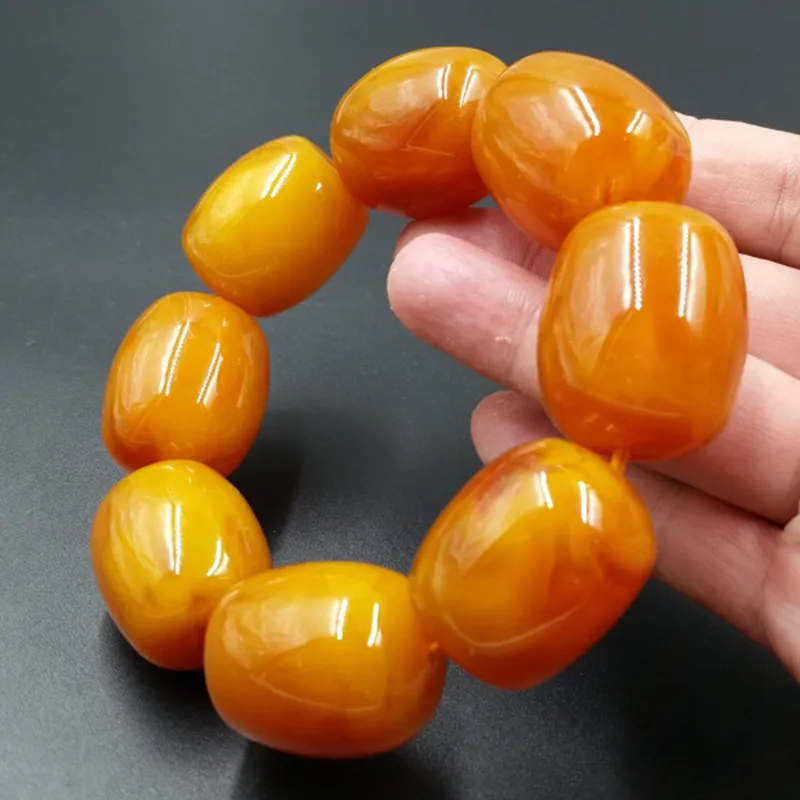 Indonesian Amber Stretchy Bangle Bracelet for Healing and Pain Relief –  Enchanting Earth