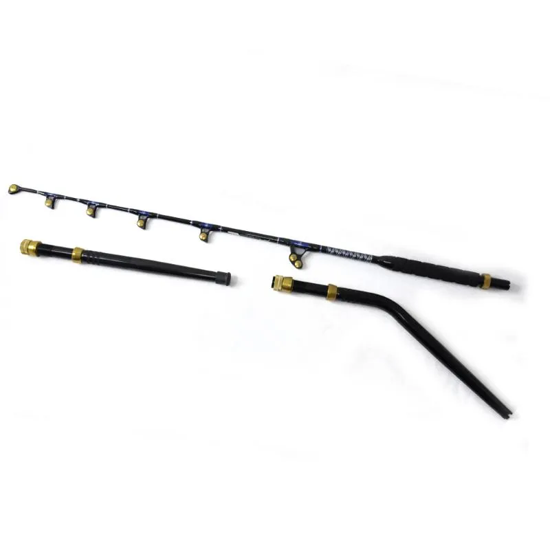BlueSpear 130lbs Trolling Rod 66 Good Service Fishing Big Game Trolling Rod  With Roller Guide Sea Boat228L From Gbbhg, $306.47