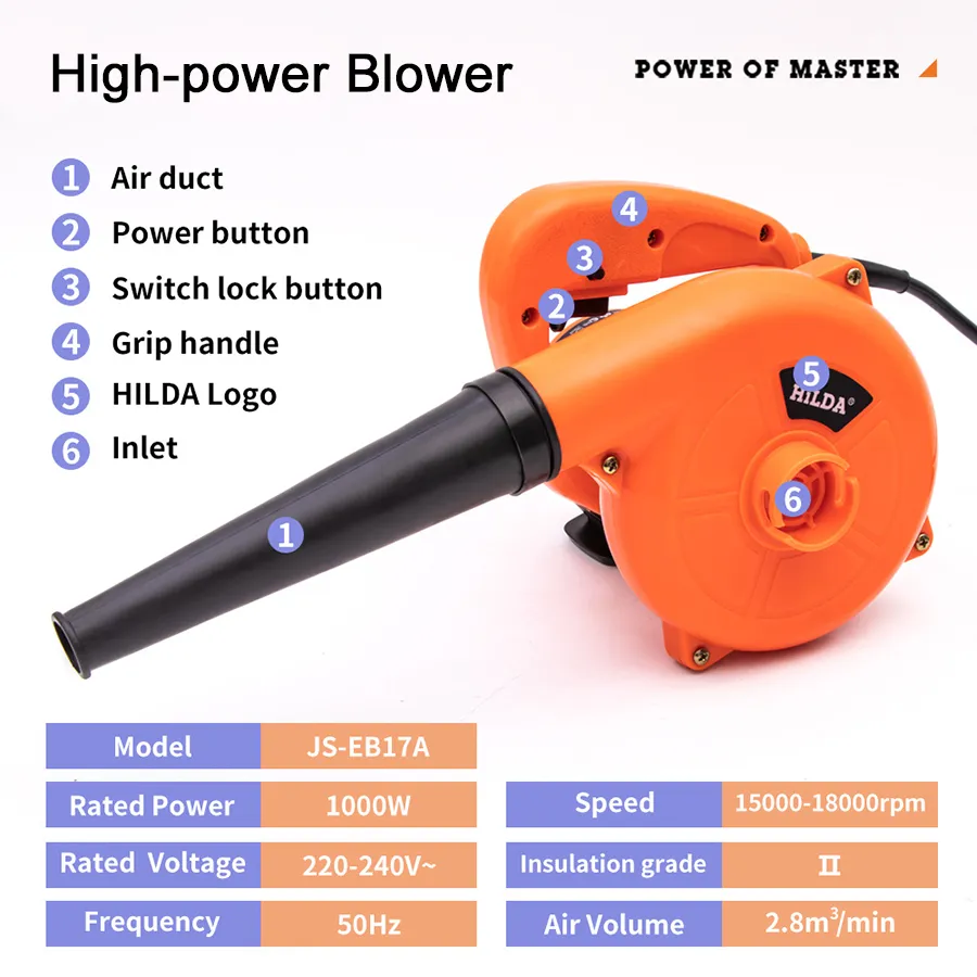 Bilgisayar Temizleyici Elektrikli Hava Blower Toz Şişirme Toz Bilgisayarlar Tozlar Toplayıcı Airs Üfleyiciler 600 W 220V Blowering