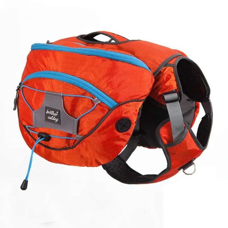 Pies Car Seat Obejmuje torbę siodełkową z odpinanym kamizelka Plecak 12L dla średnich dużych psów turystycznych Camping
