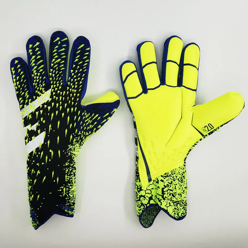 4MM New Goalkeeper Gloves Finger Protection Professional Men Football Gloves Adults Kids Thicker Goalie Soccer glove
