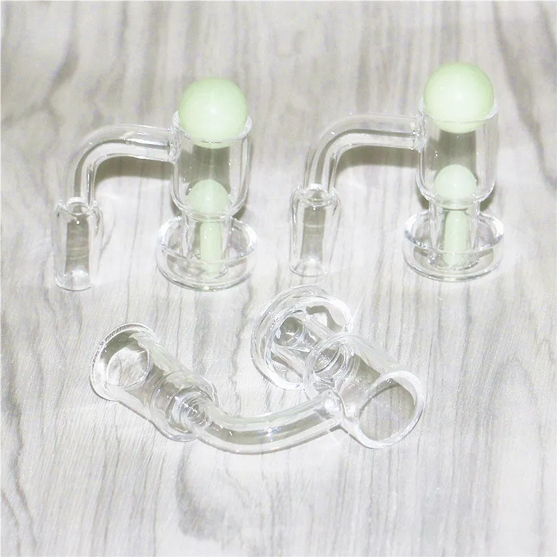 2 pezzi accessori per fumatori Terp Slurper quarzo Banger chiodi con perle di vetro perle pillola di marmo per acqua Bong Dab Rigs