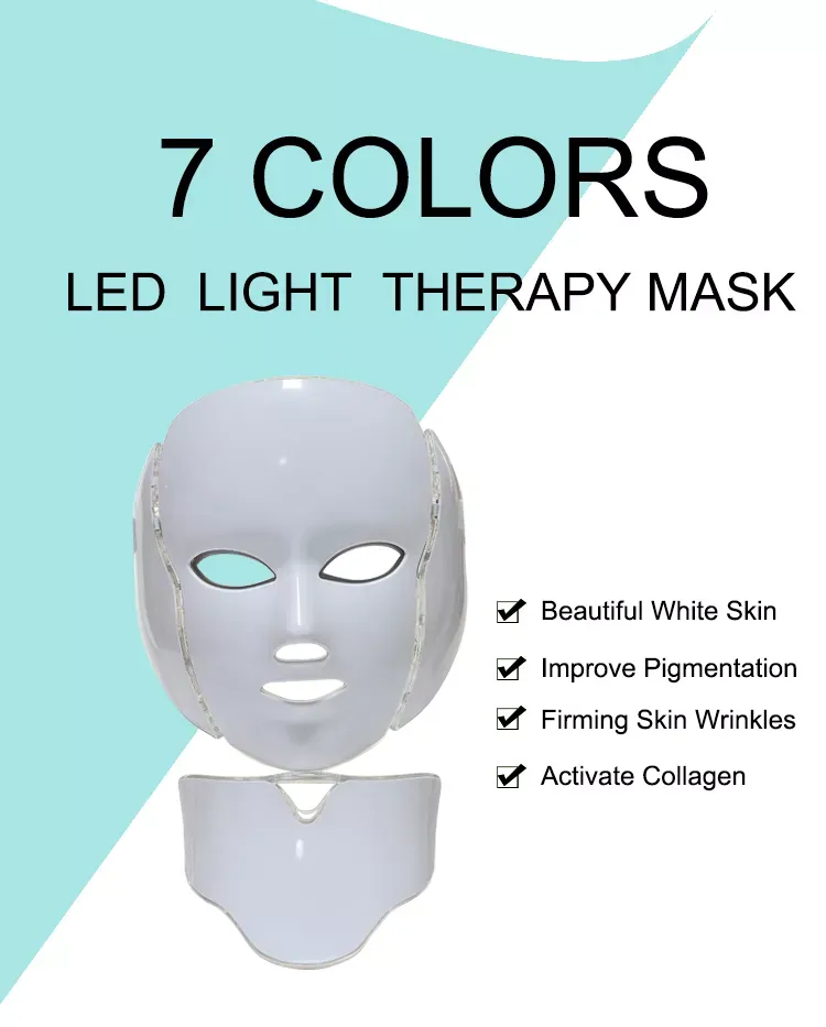 7 Colors Skin Rejuvenation PDT Facial LED Mask
