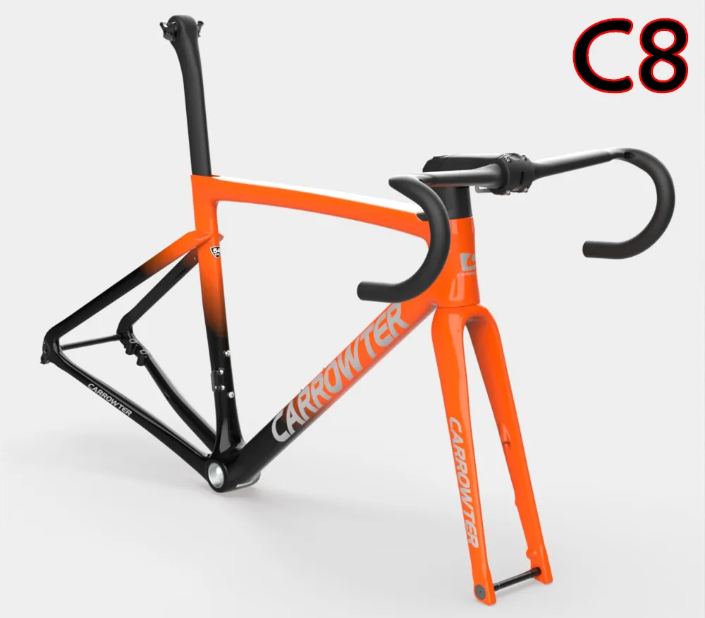Carbon Carbon Frame Road Bike T1000 UD Green Chameleon With