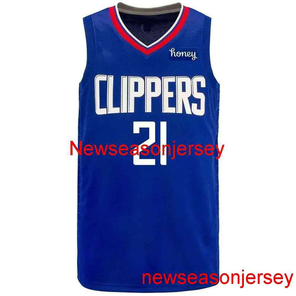 100% Gestikt Patrick Beverley Basketbal Jersey Goedkope Custom Heren Dames Jeugd XS-6XL Basketbal Jerseys