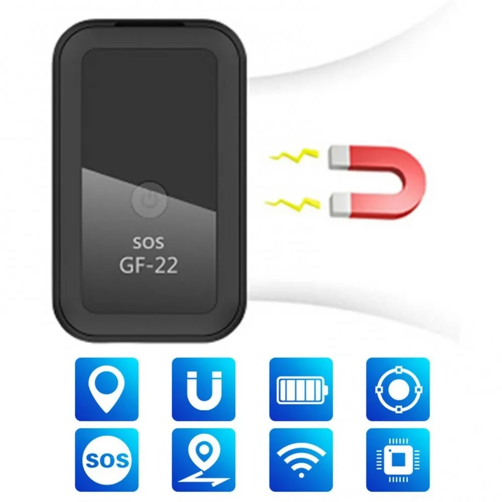 GF22 القوي مغناطيسي Mini GPS Car Tracker مضاد للإنذار في الوقت الحقيقي جهاز تتبع المركبات في الوقت الحقيقي لسيارات أفراد الأسرة شاحنات الشاحنات