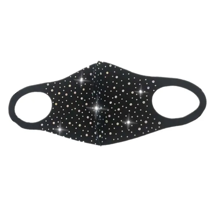 2022 Flash diamante rhinestone máscara fashionista club nocturno fiesta una pieza máscaras de diamantes