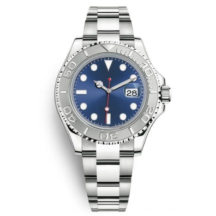 Hög kostnadseffektiv Topp Herr Sapphire Mekanisk Automatisk Klocka Blå Asia 2813 Urverk Keramisk Bezel Basel Dykdatum Full Stål 40mm Sportarmbandsur Present