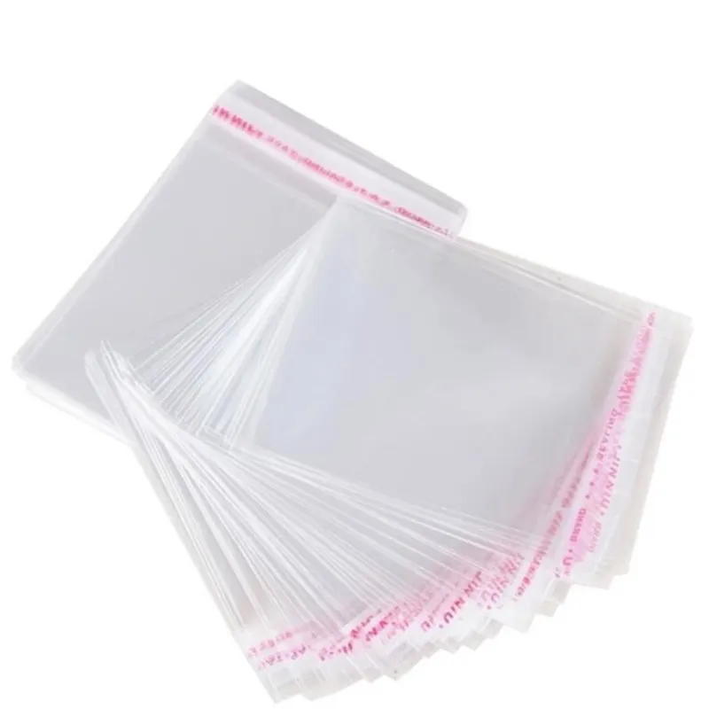 Clear Plastic Self Adhesive Bag Selfs Sealing Jewelry Accessories Candy Packing Resealable Gift Cookie Packaging Bags