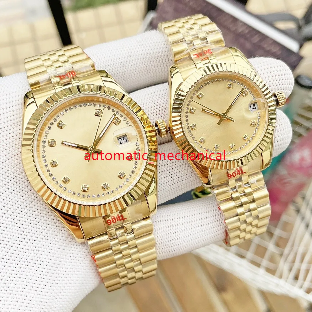 Top High Quality Gold Dial 41mm Mens Watch Stainless Steel Jubilee Automatic Mechanical Waterproof Sapphire Wristwatches Christmas Gift Ar137