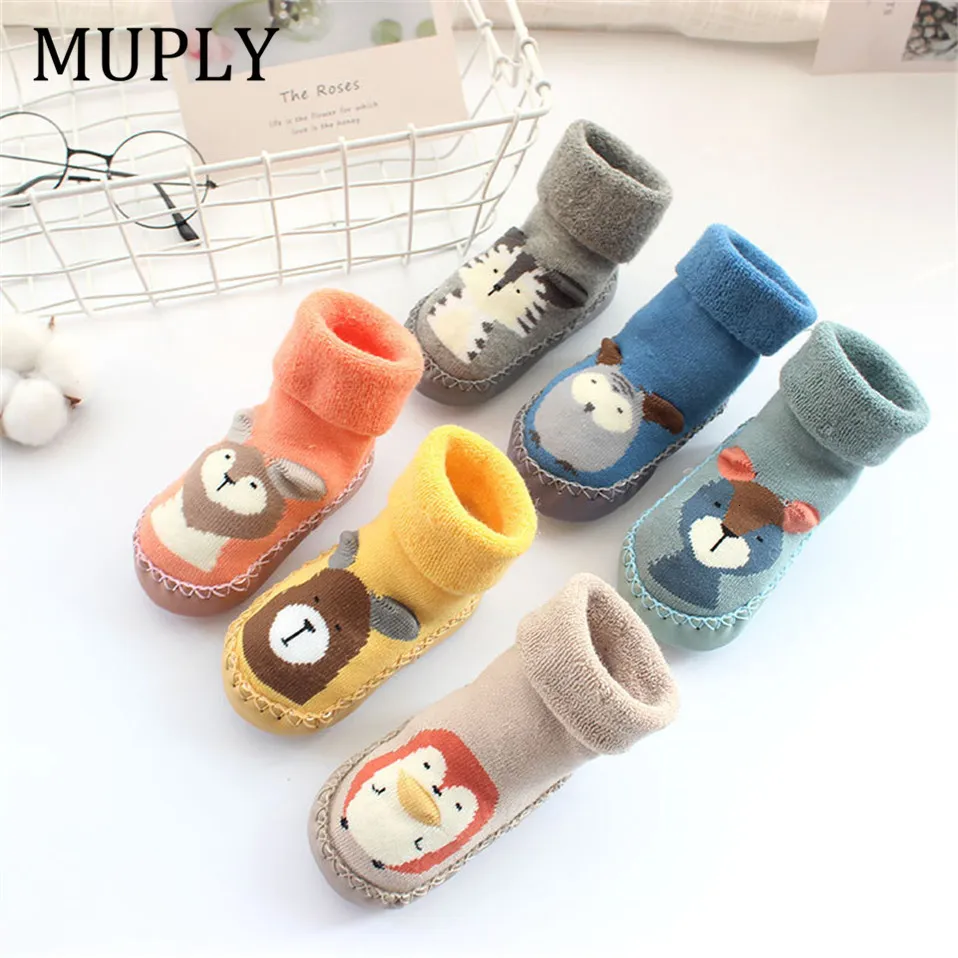 Baby Eerste Schoenen Unisex Peuter Walker Jongens Meisjes Kids Rubber Zachte Zool Vloer Schoenen Gebreide Booties Anti-Slip_xm