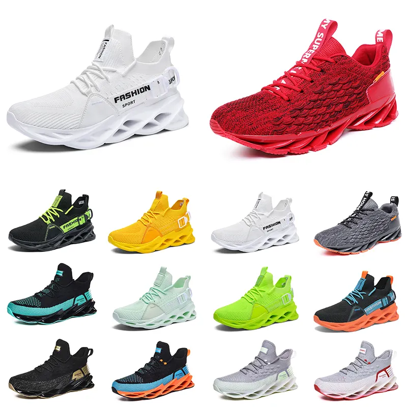 men running shoes breathable trainers wolf grey Tour yellow teal triple black white green mens outdoor sports sneakers forty two