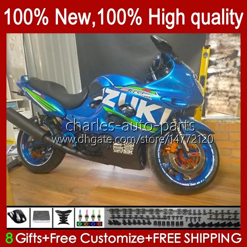 Тело для Suzuki Katana GSX600F GSXF600 GSXF750 GSXF 600 750 CC 98 99 00 01 02 29NO.131 600CC 750CC GSX750F GSXF-600 GSXF-750 1998 1999 2000 2001 2002 обтекающий синий глянцевый