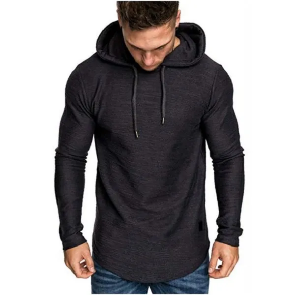 Solid Color Sweatshirt Fashion Men's Hoodie Spring And Autumn Winter Hip Hop Hoodie Male Long Sleeve