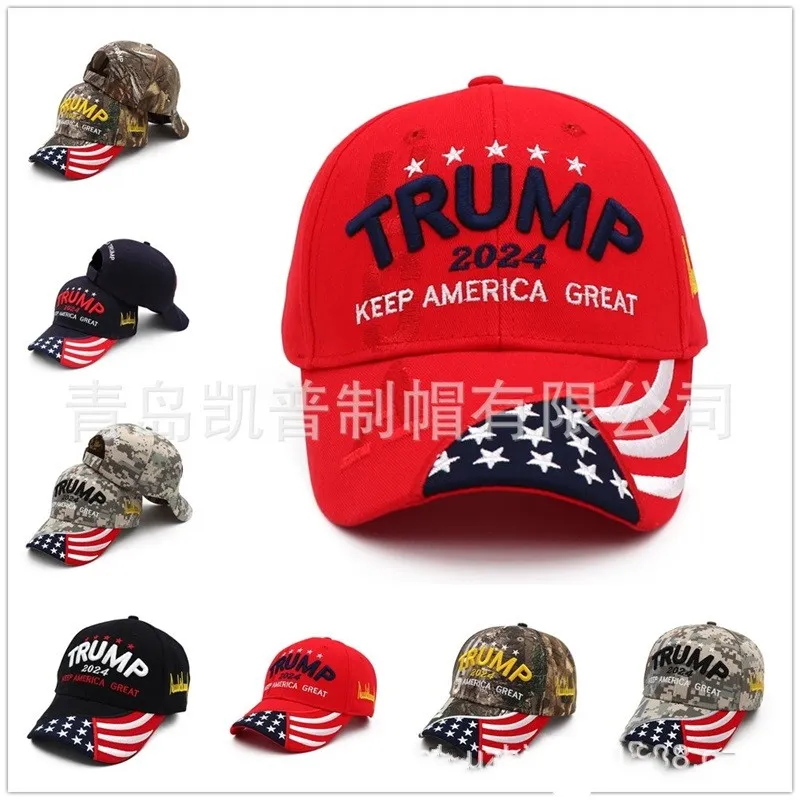 U.S 2024 Trump Wybory prezydenckie Kapelusz Baseball Regulowany Speed ​​Bound Cotton Caps Caps 397 x2